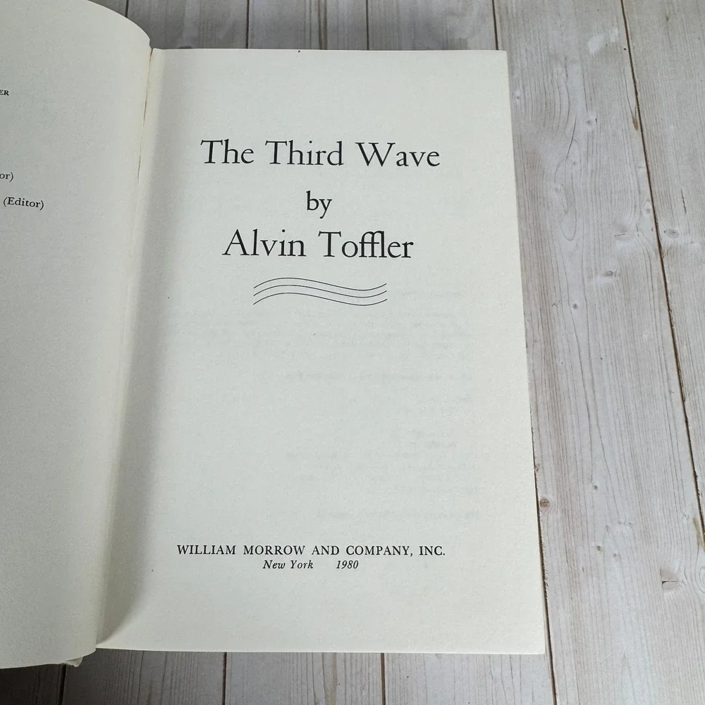 The Third Wave Alvin Toffler 1980 Hardcover William Morrow Futurology Social